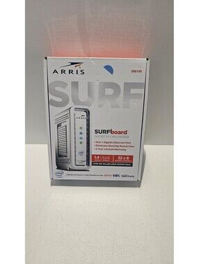 ARRIS SURFboard SB6190 DOCSIS 3.0 32x8 Cable Modem w/ Power Adapter & Box